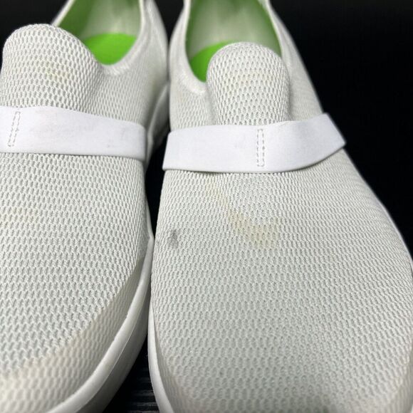 OOFOS OOmg eeZee Low  Mesh Womens Size 9 White Slip On Recovery Shoes - Picture 5 of 14
